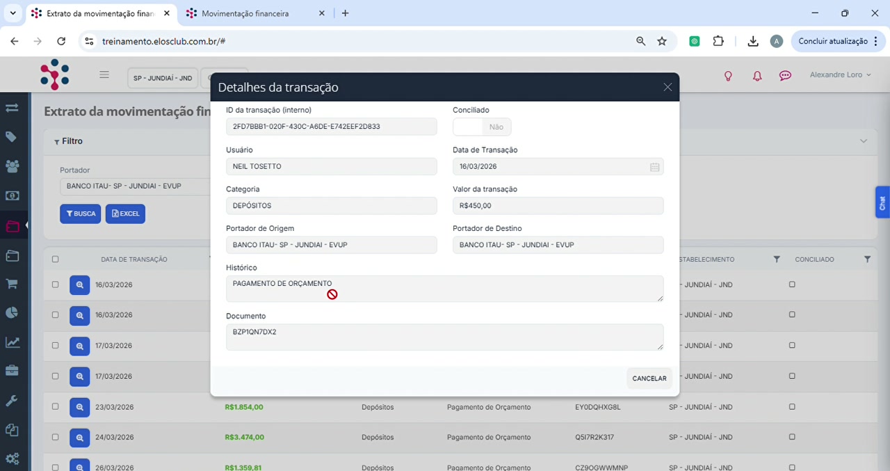 Extrato — Detalhes da Transação