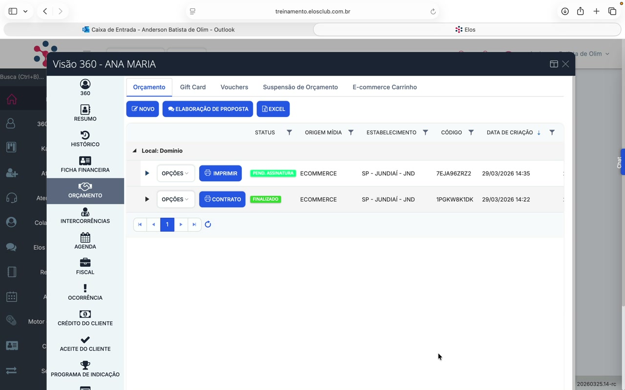 Elos — Status de Assinatura Pendente